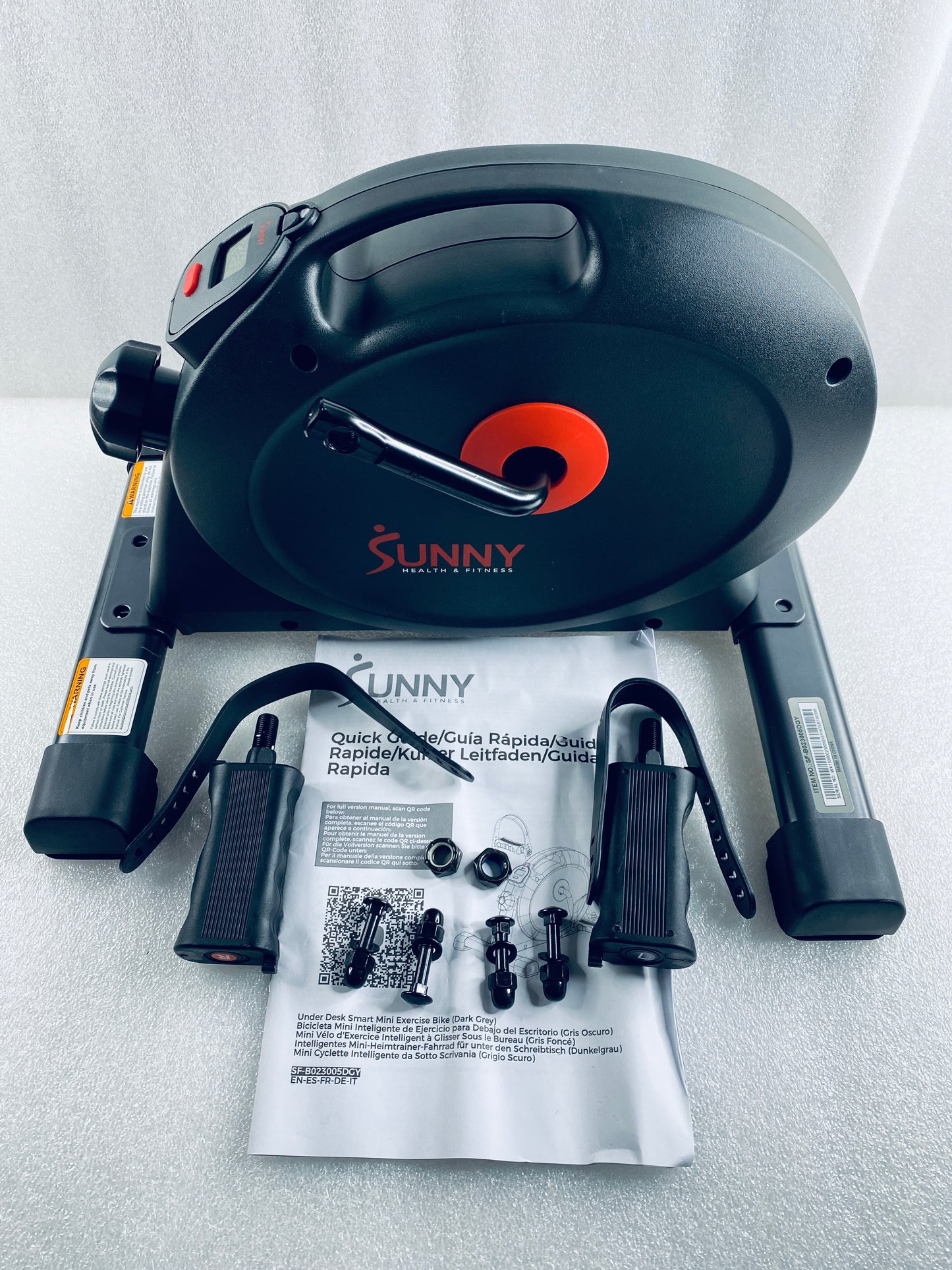 New Other Sunny Health & Fitness Under Desk Smart Mini Pedal Cycle Exercise Bike