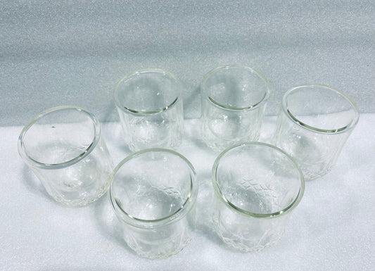 #145 - Lot Of 6 - Btat Whiskey Glasses Double Wall, Bourbon, Bar, Cocktail Glasses - (IN CONDITION AS SHOWN)