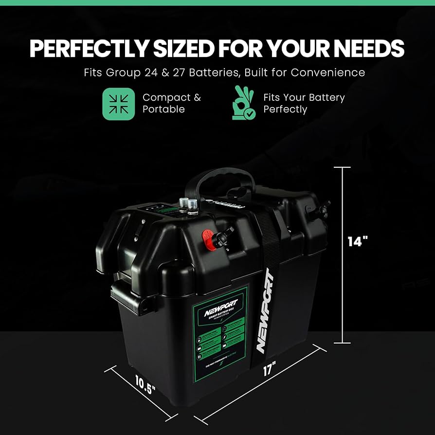 New Other Newport Smart Battery Box Power Station With USB & DC Ports, Black
