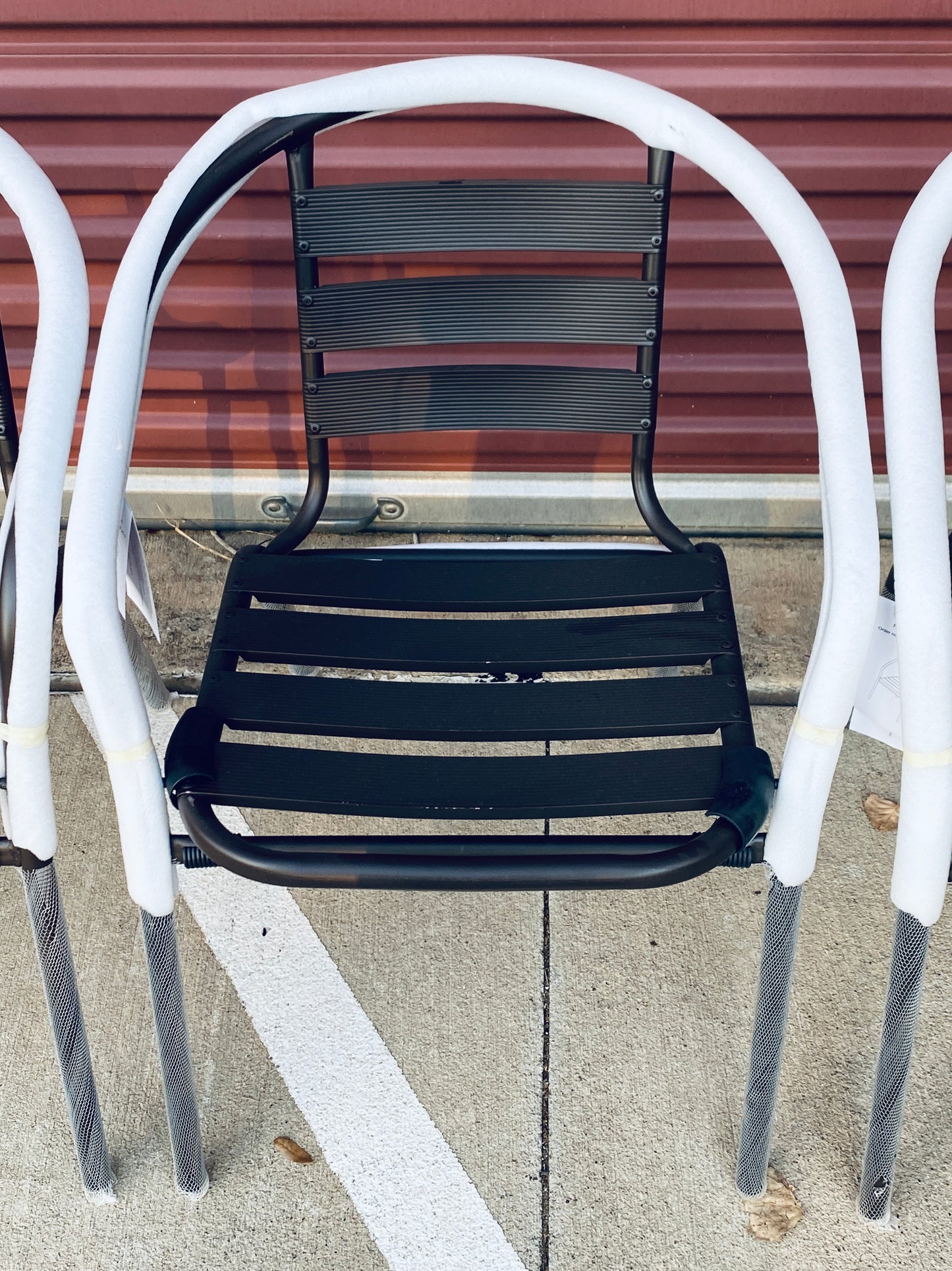 Set Of 4-New Other Flash Furniture Lila Bronze Metal Restaurant Stackable Chairs
