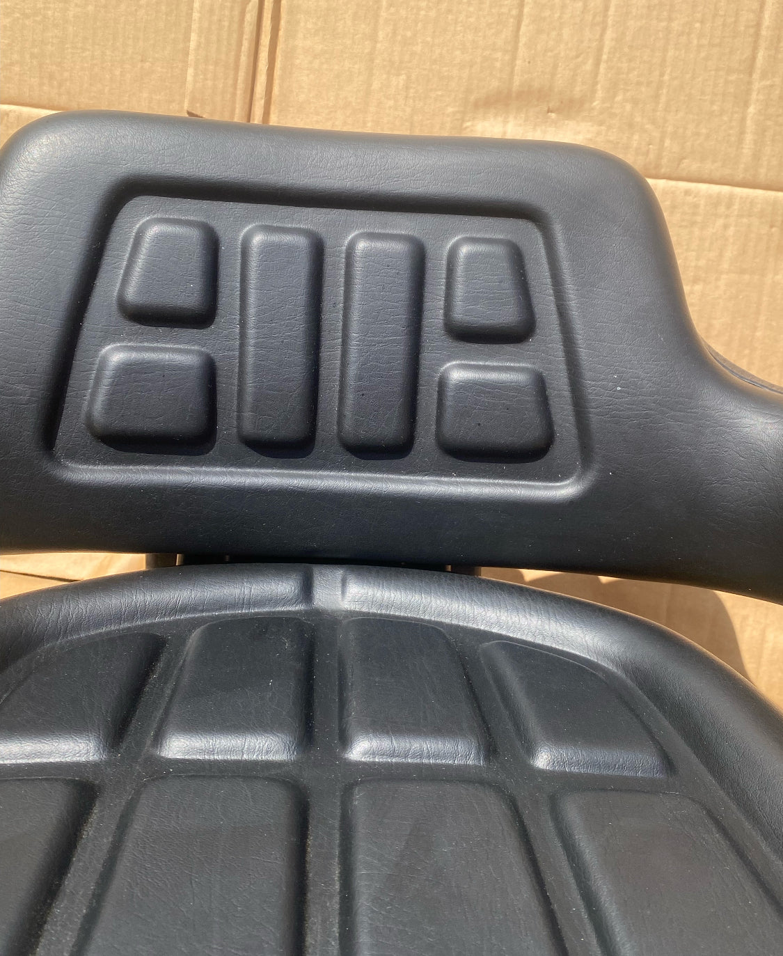 VEVOR Universal Adjustable Forklift/Tractor Seat With Micro Switch, Black