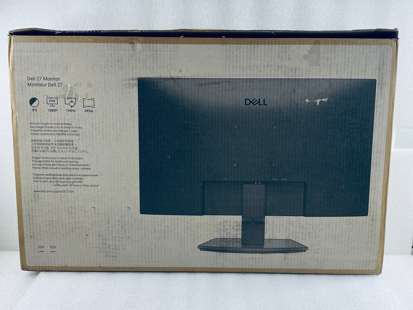 New Other Dell 27” FHD Display 144Hz IPS Monitor With Tilt, Black