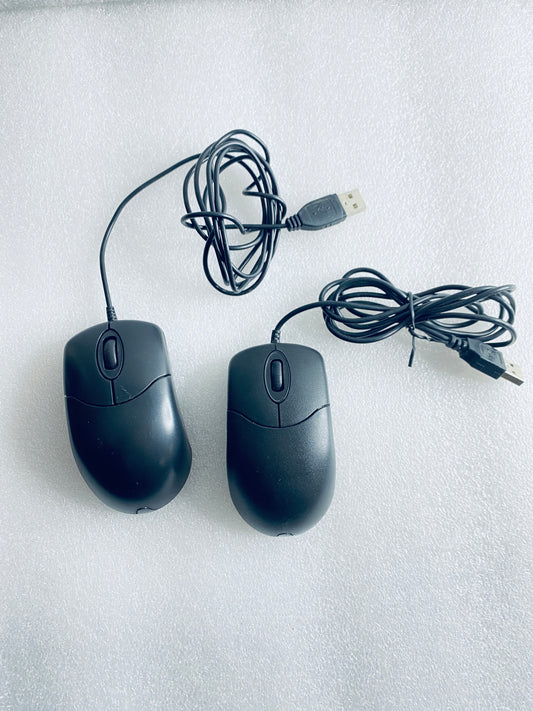 Lot Of 2 - 3D Optical Black USB Mouse, RTM 019