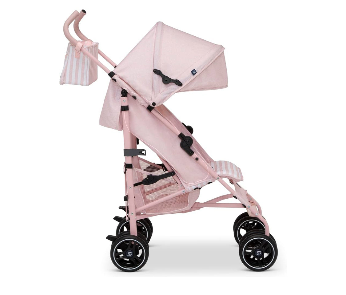 Like New BabyGap Lightweight Classic Stroller With Recline & Compact Fold, Pink