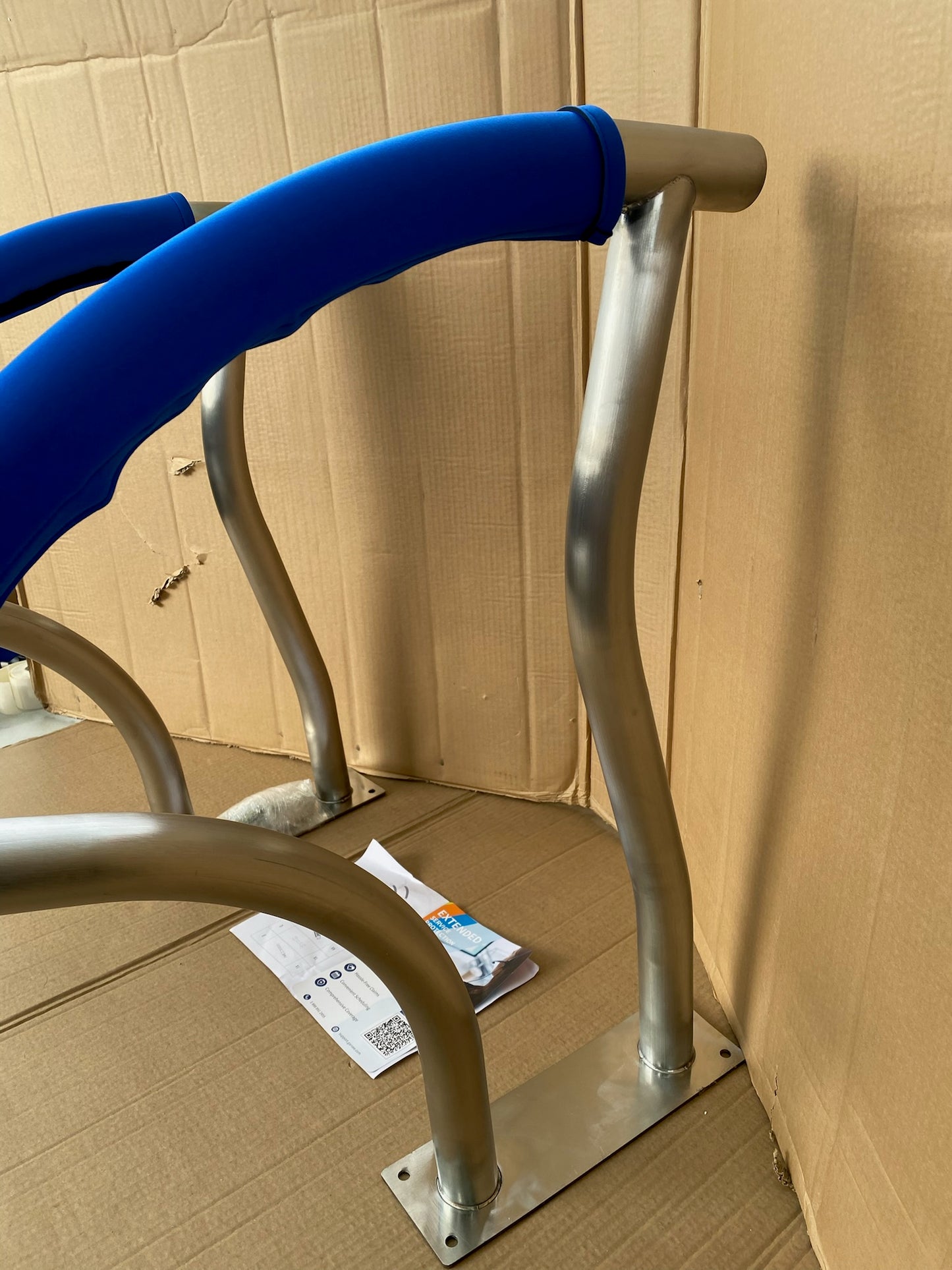 Set Of 2 New Other VEVOR Stainless Steel 30” x 30” Pool Handrails W/ Base Plate