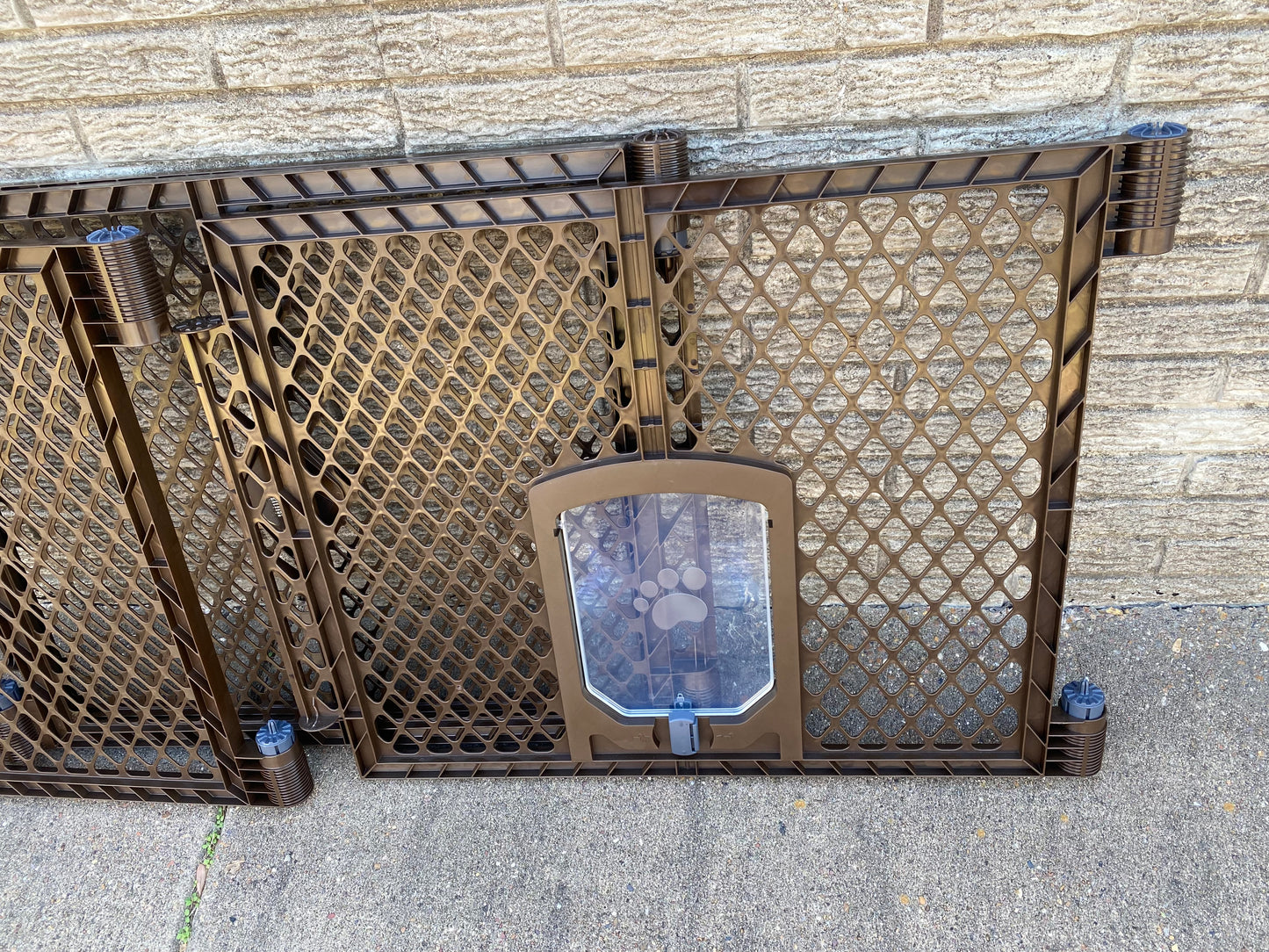 new Other - MyPet Petyard Passage 4 Panel In/Outdoor Folding Dog Playpen, Brown