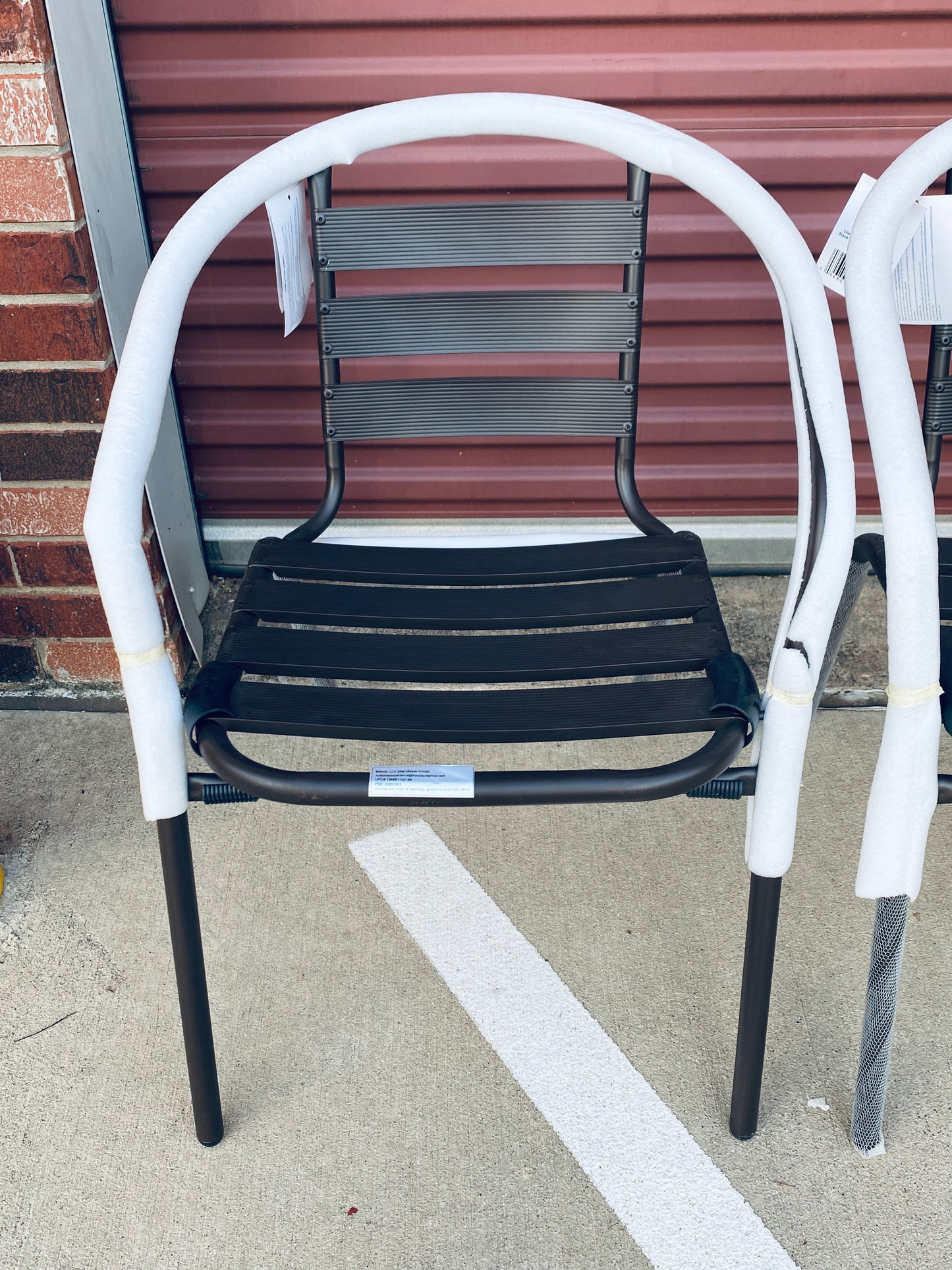 Set Of 4-New Other Flash Furniture Lila Bronze Metal Restaurant Stackable Chairs