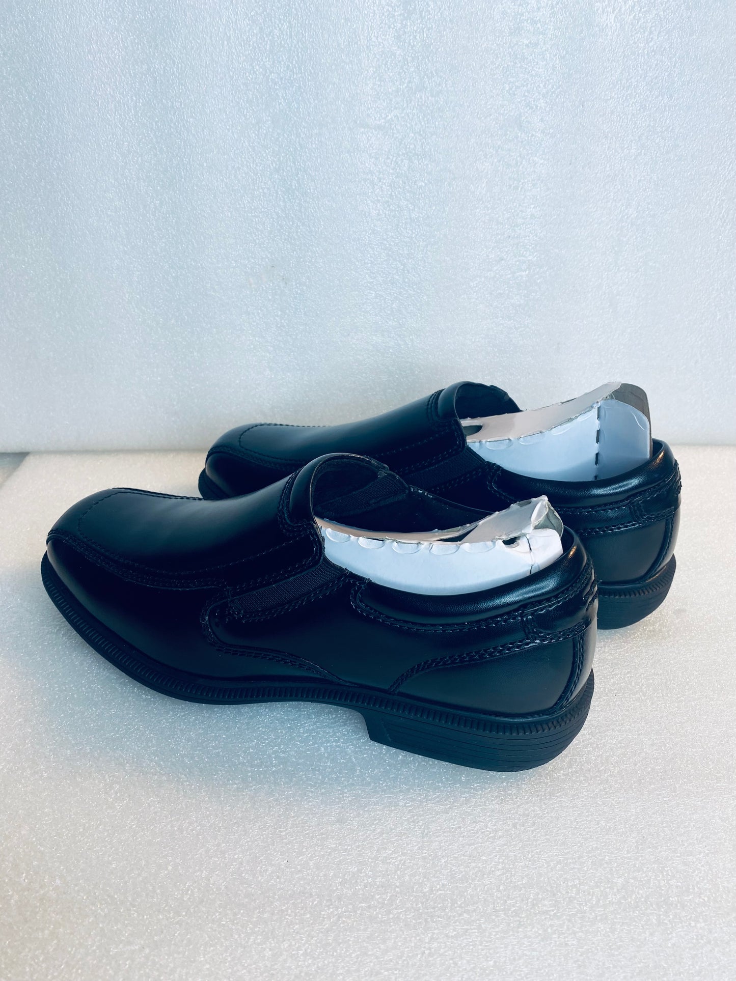 New Open Box Nunn Bush Bleeker Street Men's Bike Toe Slip On, Black, Size 7.5