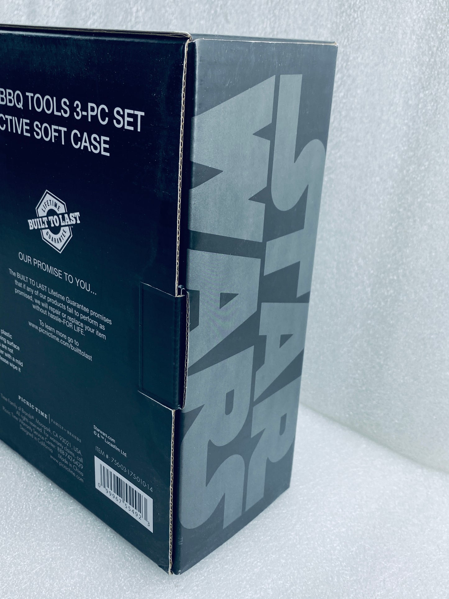 Set Of 3 - New Picnic TIME Star Wars Darth Vader BBQ Grill Tool Set With Case