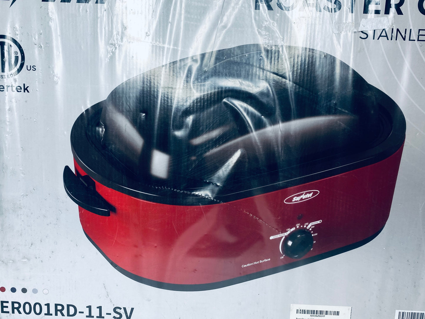 New Sunvivi Classical 20 Quart Roaster Oven ZER001RD-11-SV, Red