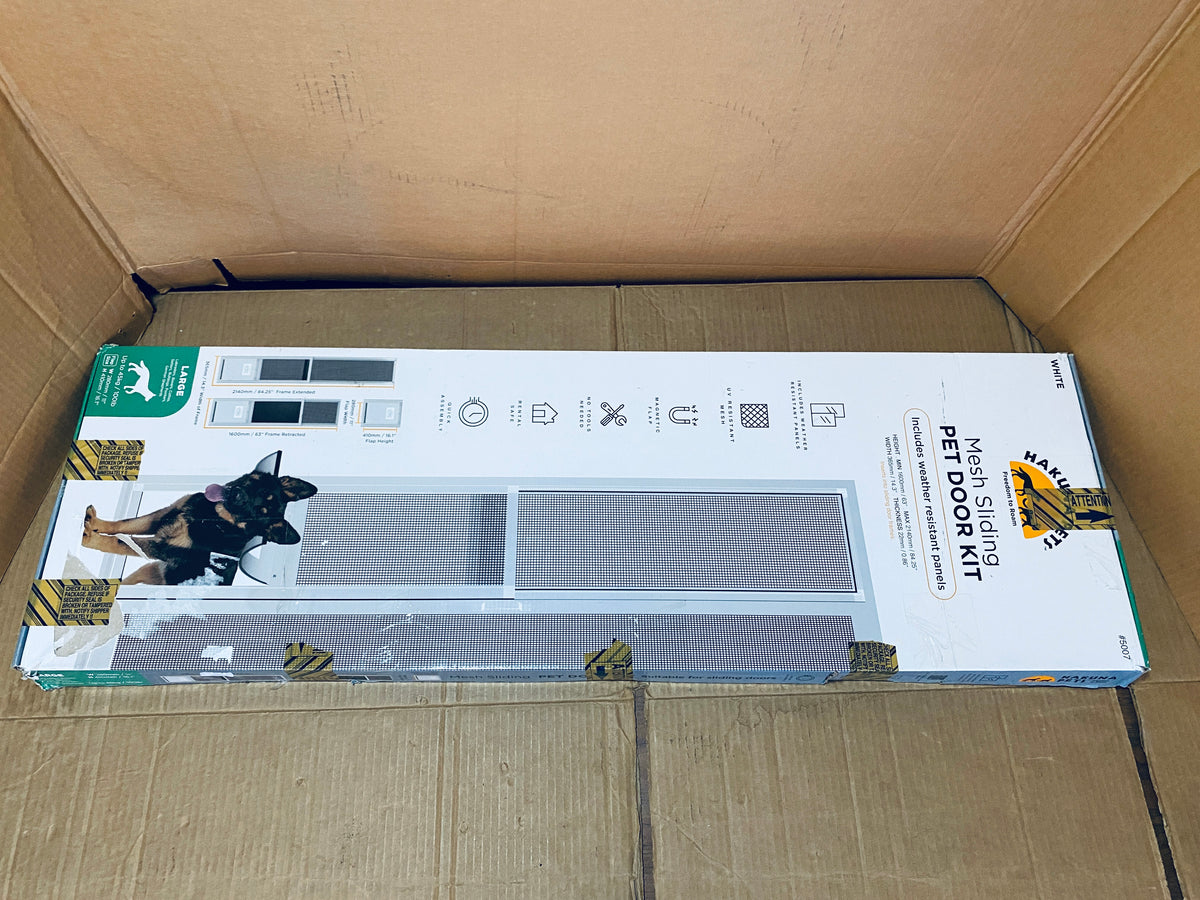 New Open Box Hakuna Pets V2 Patio Pet Door Screen Insert Panel For Sliding Doors