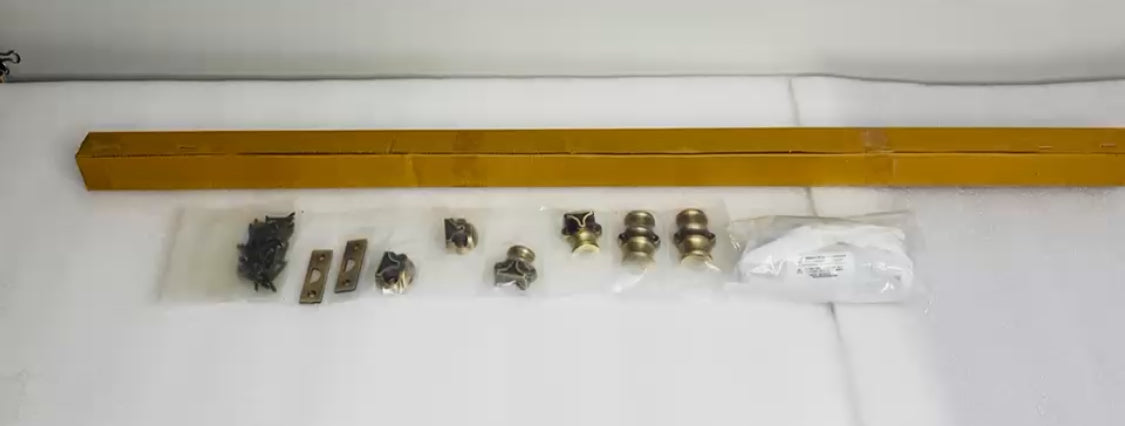 New Signature Hardware Corabel Brass Window Cremone Bolt, Antique Brass