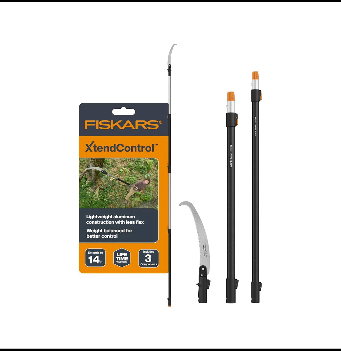New Other Fiskars 3-14Ft XtendControl Extendable Modular Pole Saw & Tree Trimmer