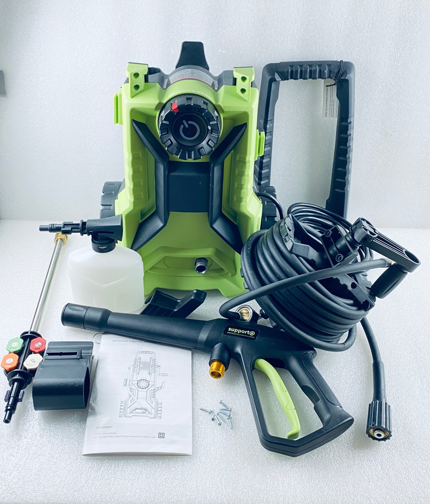 Imdot 5000PSI 3.9GPM Electric Pressure Washer W/ Foam Cannon & 4 Nozzles, Green