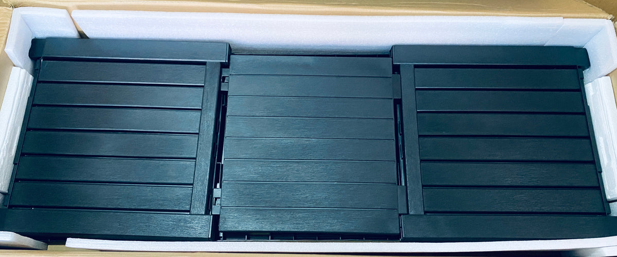 New Open Box NBYSGO Indoor/Outdoor Waterproof UV-Resistant Resin Storage Bench