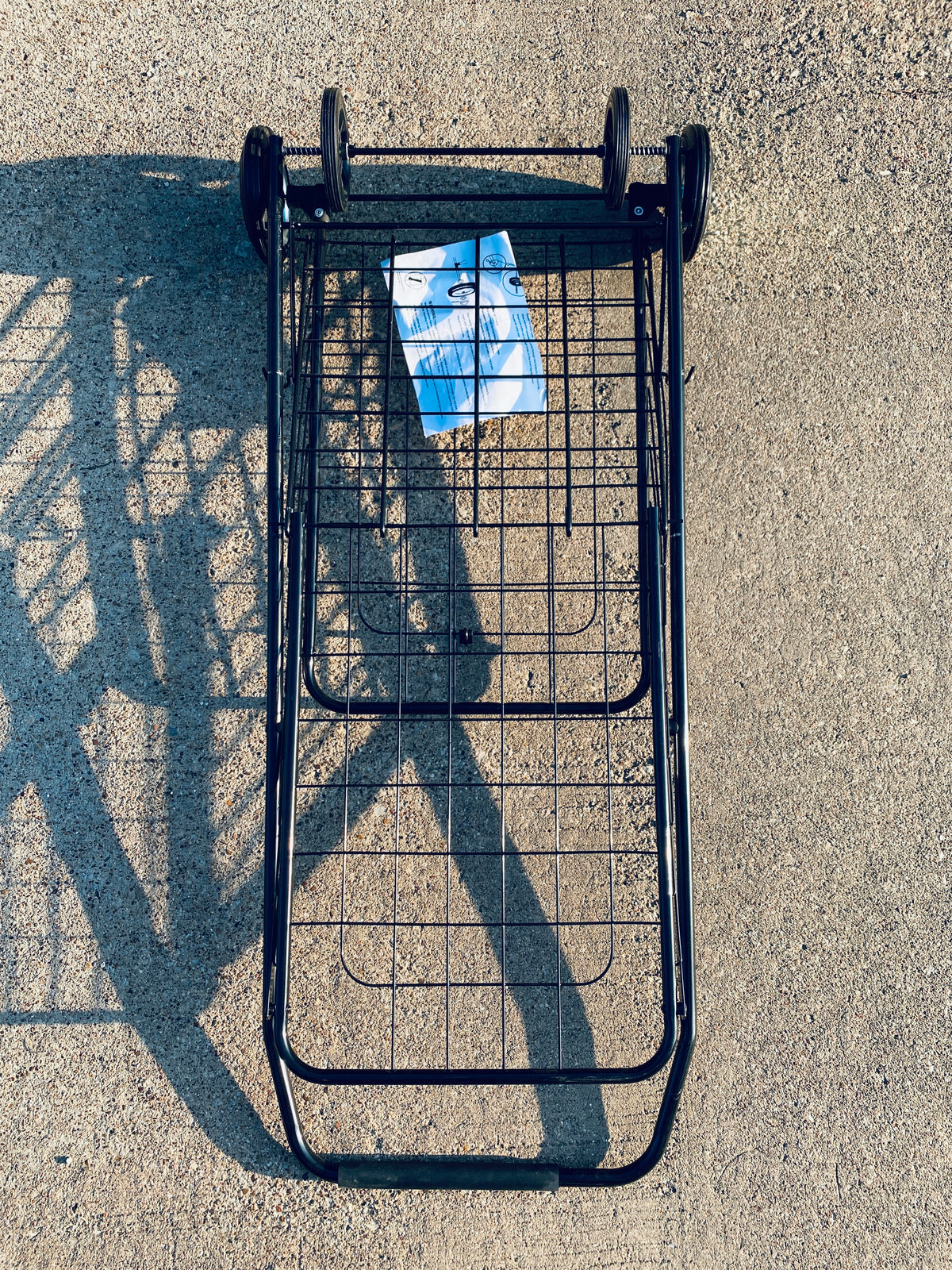 New Other Elevon Foldable Shopping Utility Cart With Rolling Wheels, Black