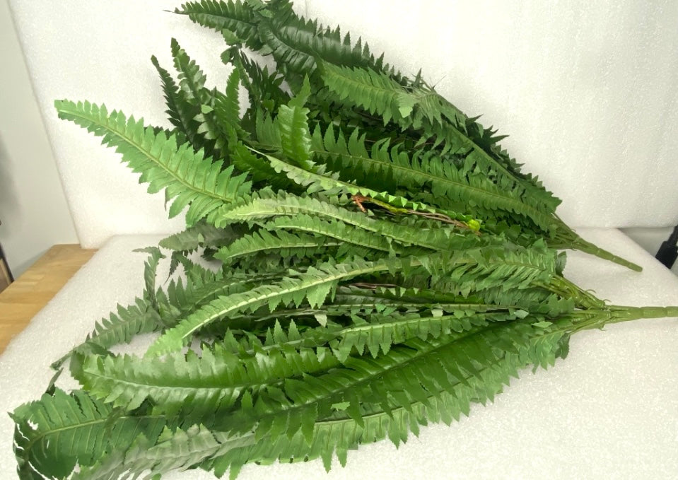 New Open Box Nearly Natural 48” Boston Ferns, Green