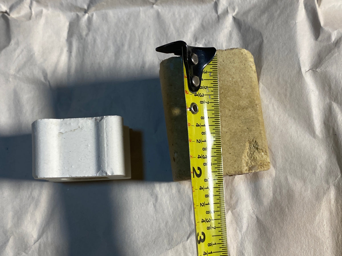 Lot Of 10-Kiln (8) Approx. 1" Tall x 1 1/2" Wide Squared End Posts & (2) 2" Tall