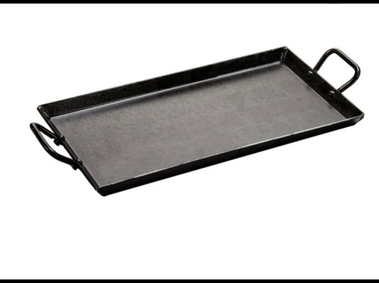 New Other Lodge Cast Iron 18” x 10” Seasoned Carbon Griddle, Black