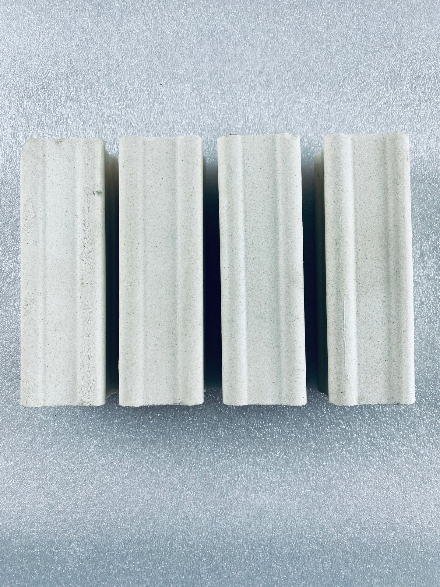 Lot Of 4 - Kiln Approx. 5" Tall x 1 1/2" Wide Squared End Posts