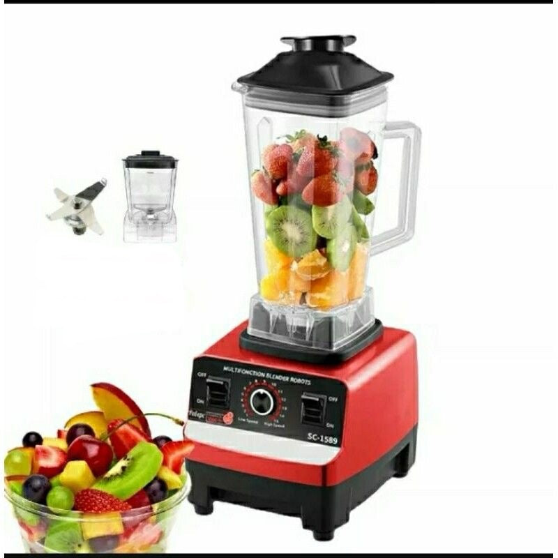 New Other Silver Crest Hi-Performance Power Blender With 8 Blades, Red/Black