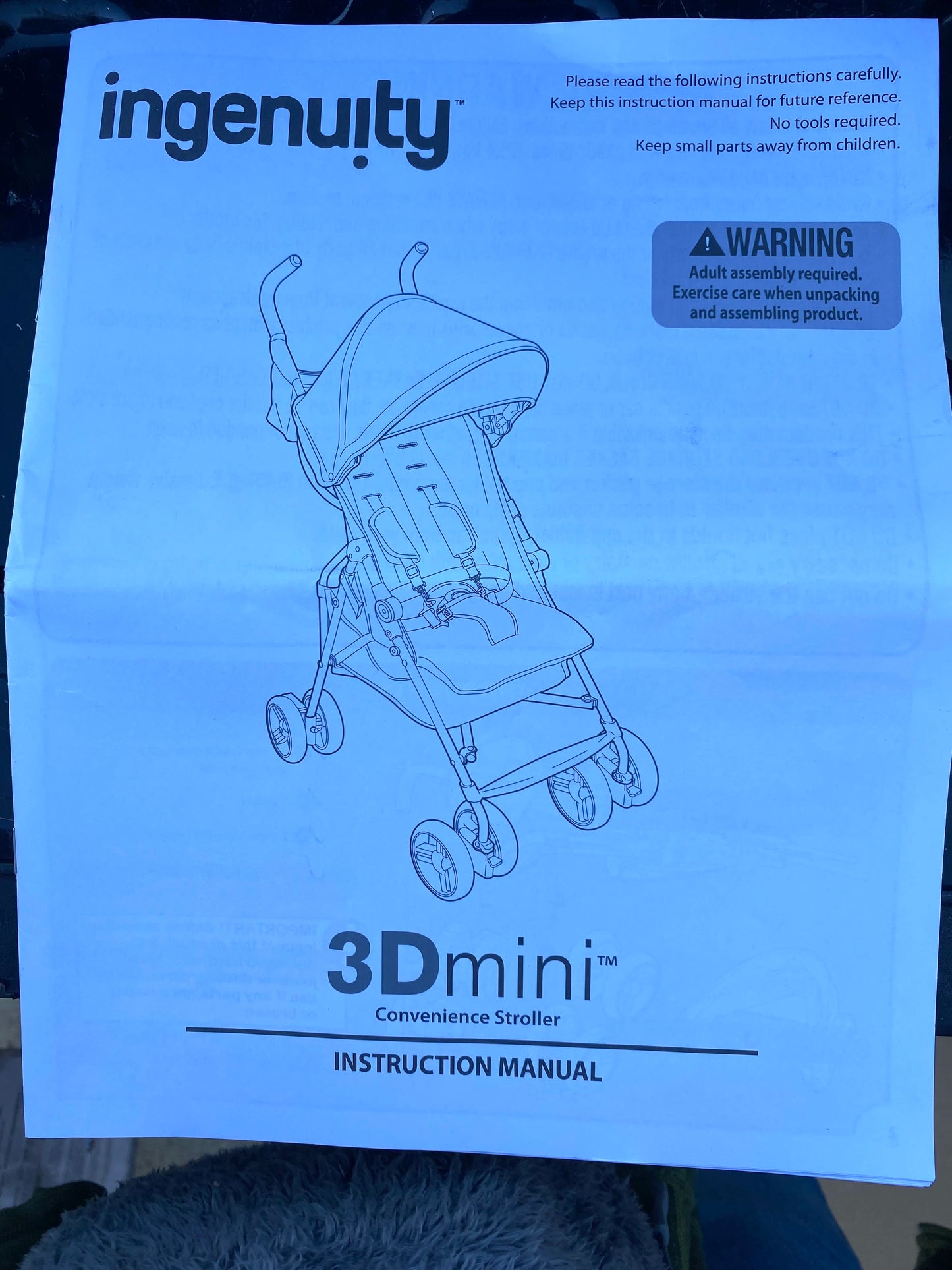 new Other - ingenuity3D mini Convenience Stroller 6M-45lbs, Slate/Black