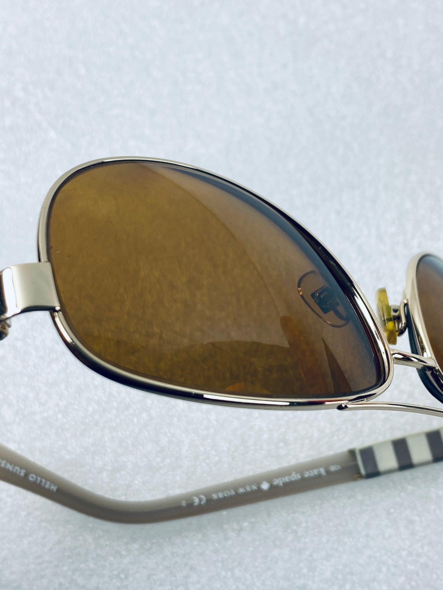 Kate Spade Dalia/S 0W89Y6 Sunglasses 58-12-135 6-4 Brown Lenses, Gold Grey White