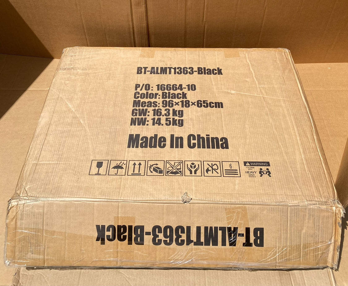 New Procosia 73” Height Adjustable/Foldable Aluminum Massage Table Bed, Black