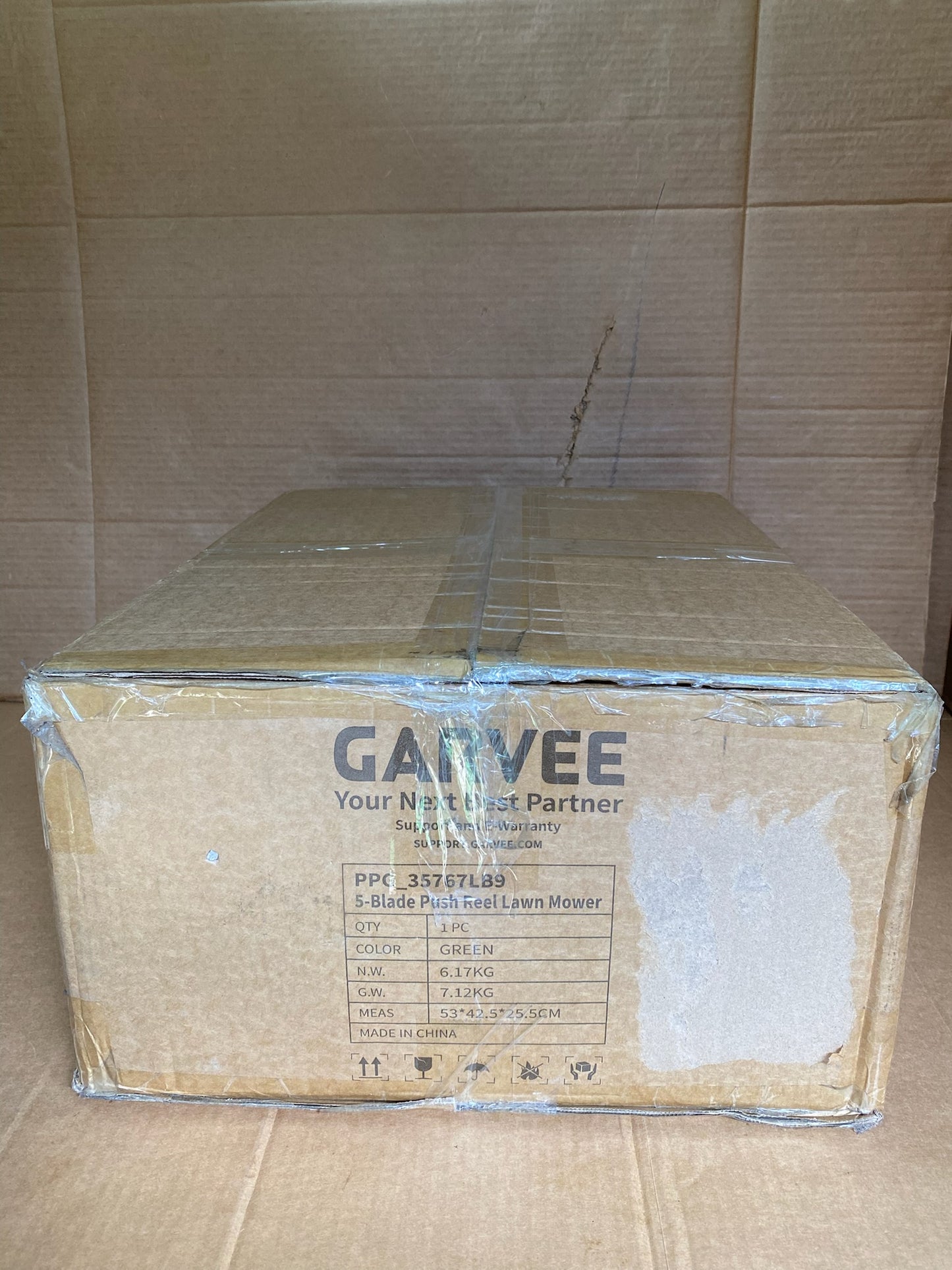 New Other Garvee 14" 5-Blade Manual Walk-Behind Push Reel Lawn Mower, Green