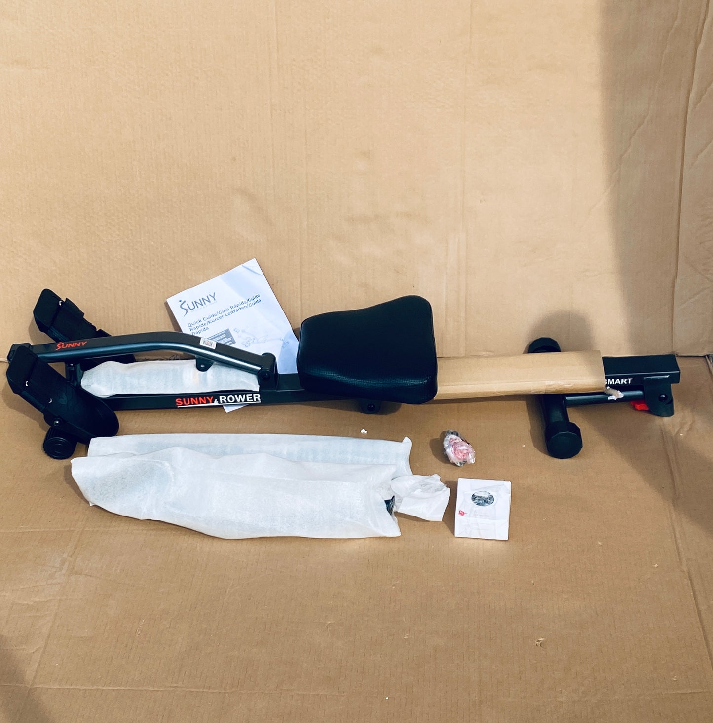New Other Sunny Health & Fitness Compact Rowing Machine With Bluetooth