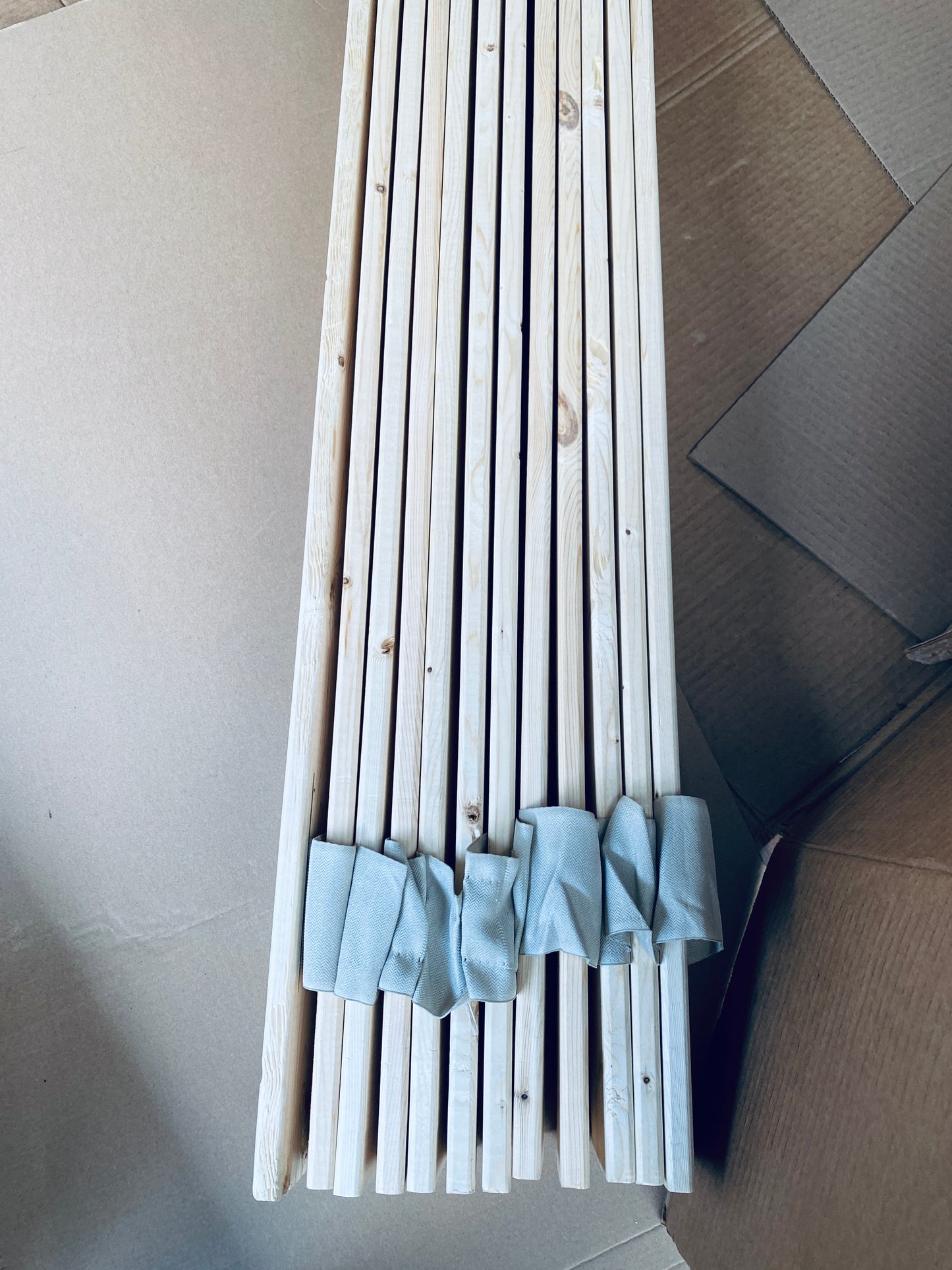 New Other Greaton Horizontal Wooden Board/Bed Slats, 78" x 60.5" x 0.68”