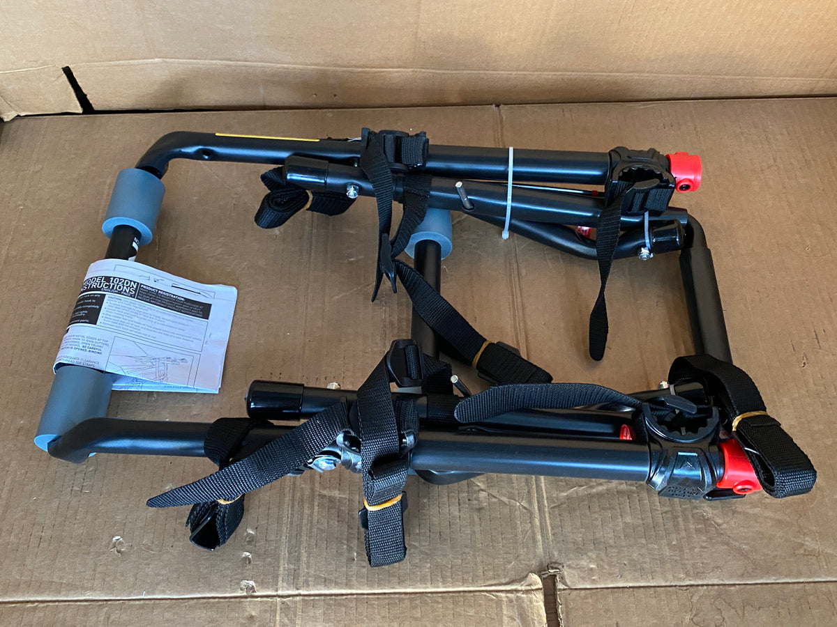 New Open Box Allen Sports 2 Bike Black Rack Deluxe Trunk Mount Bike Carrier