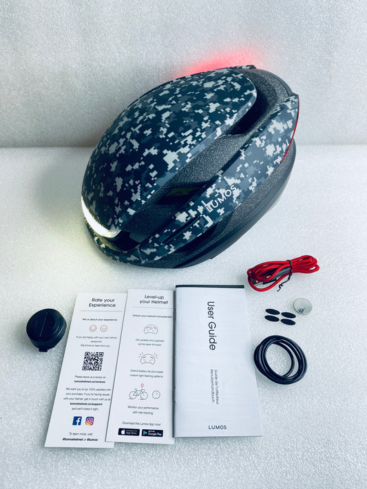 New Other Lumos Ultra Size M/L Bluetooth Digital Camo Smart Helmet With Remote
