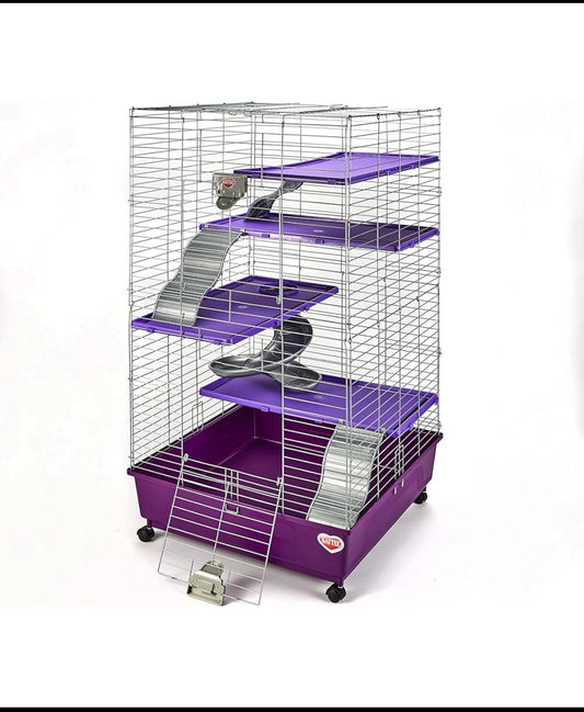 New Kaytee My First Home Multi-Level Habitat With Casters For Pet Ferrets