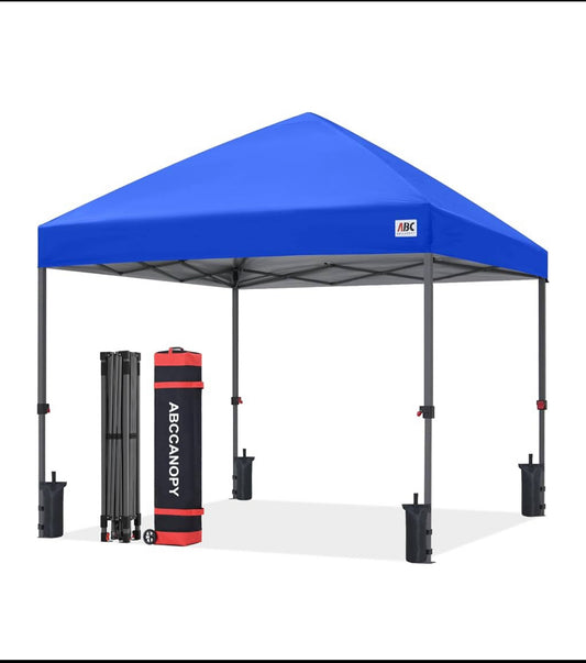 New Other ABCCANOPY10’ x 10’ Pop Up Canopy Tent W/ Portable Wheeled Carry Bag
