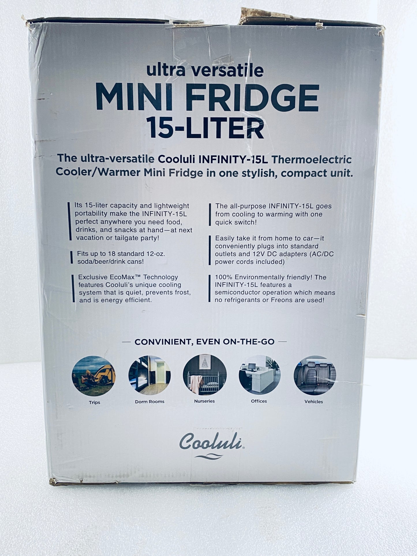 New Other Cooluli Infinity 15 Liter Compact Portable Cooler/Warmer Mini Fridge