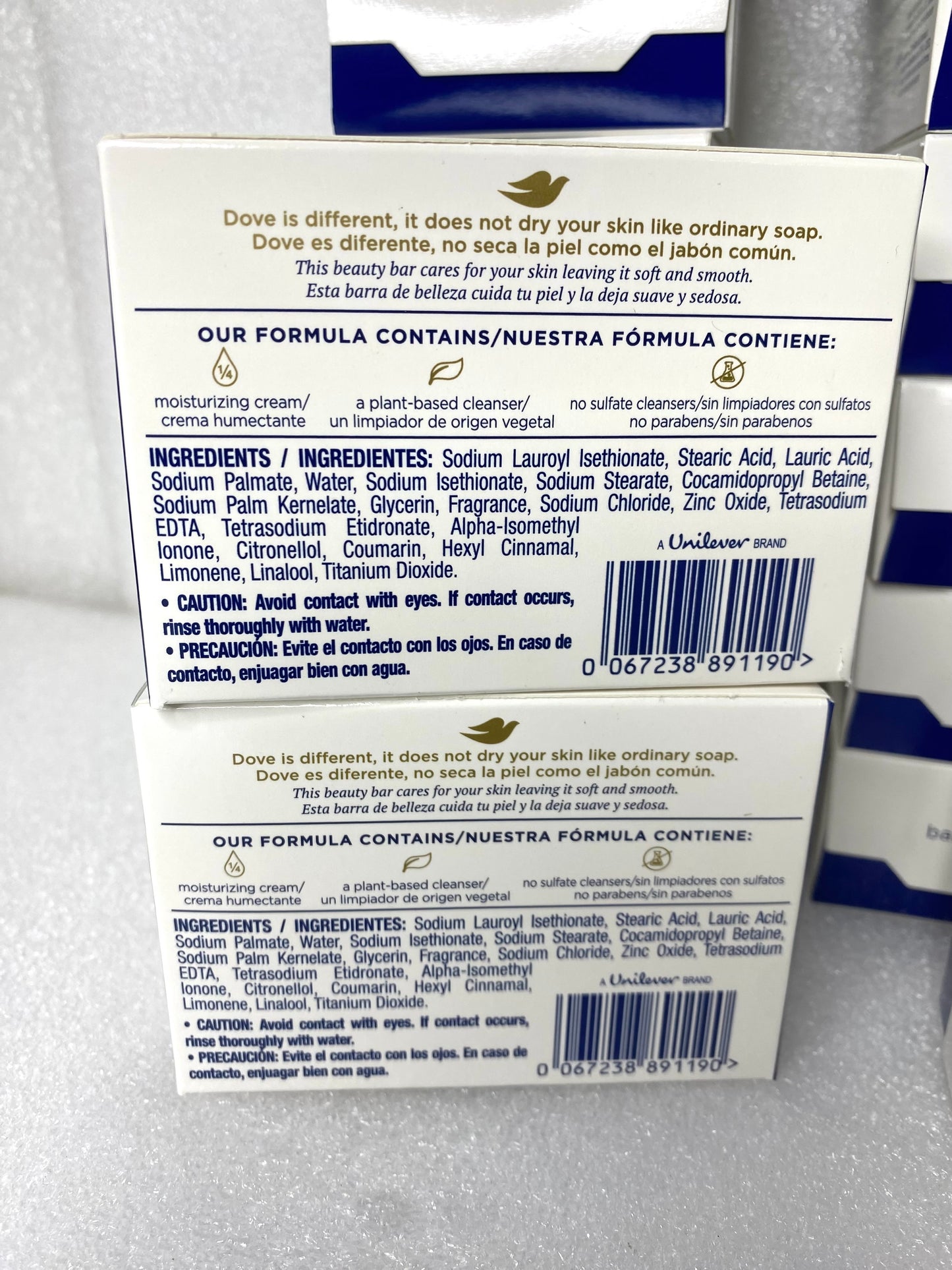 Lot Of 48 - New Dove Original Beauty Bar With Deep Moisture Soap, 4.75 oz Each