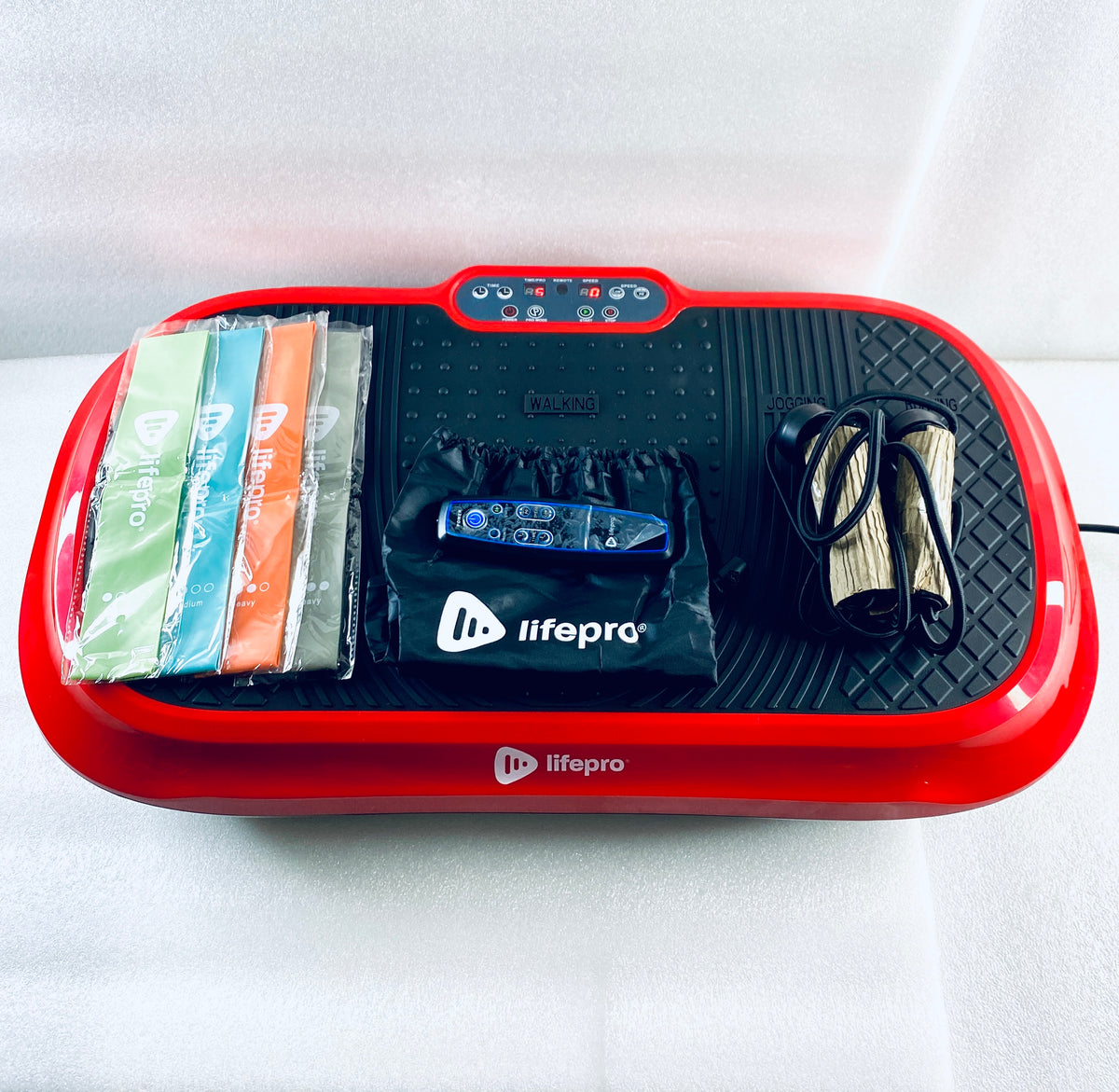 New Other Lifepro Waver Vibration Plate Exercise Machine With 99 Speeds, Red