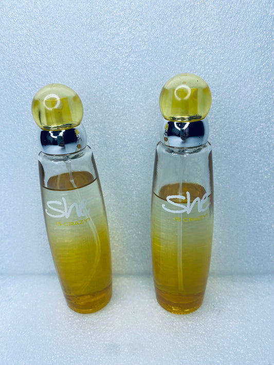 #239 - Lot Of 2 - She...Is Crazy Perfume - (IN CONDITION AS SHOWN)