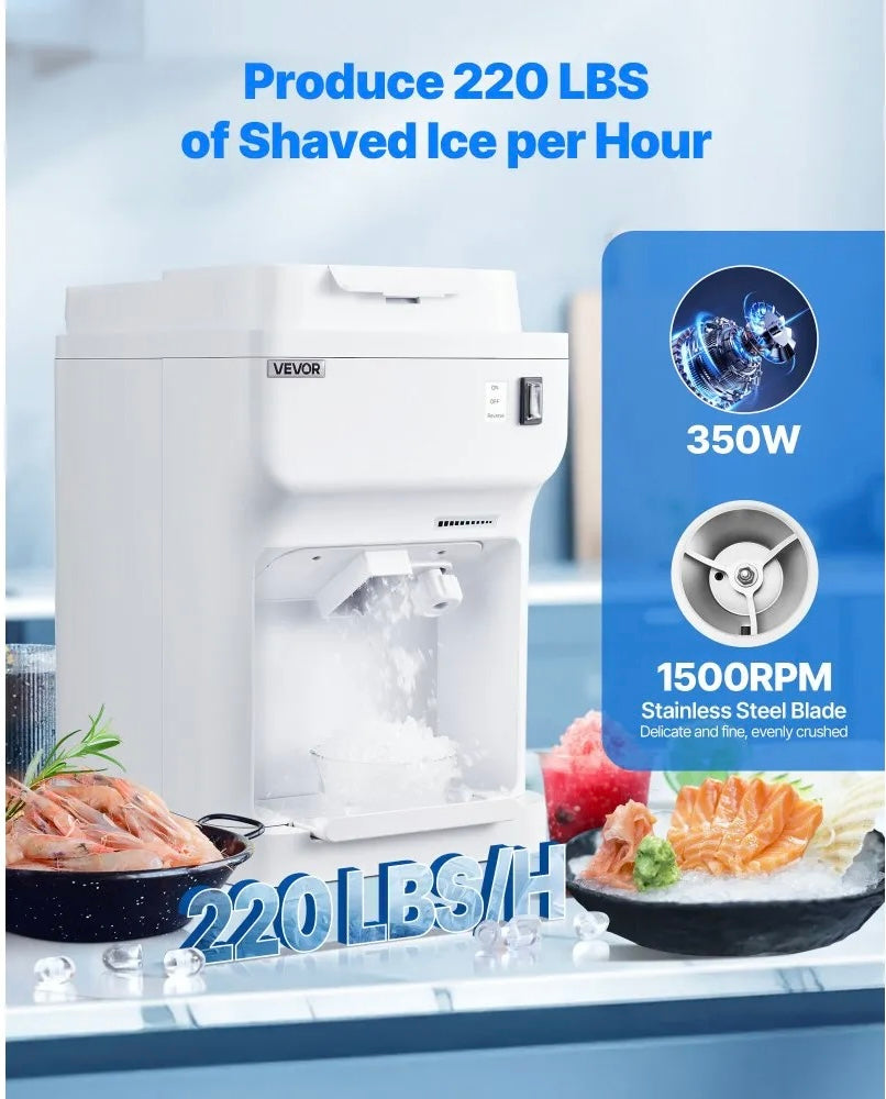 New Other VEVOR  Ice Shaver/Crusher 220lbs Per Hour Electric Snow Cone Maker