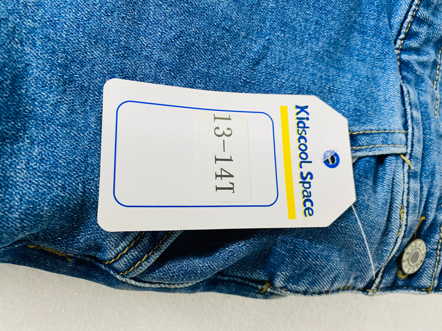 New Kidscool Space Blue Size 16 Youth Overall Denim