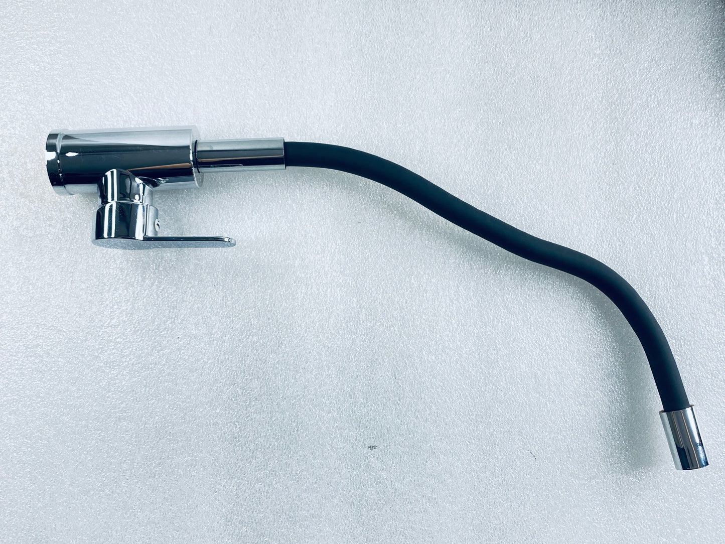 New Other Flexible Kitchen Faucet With Single Handle Lever, Black/Chrome