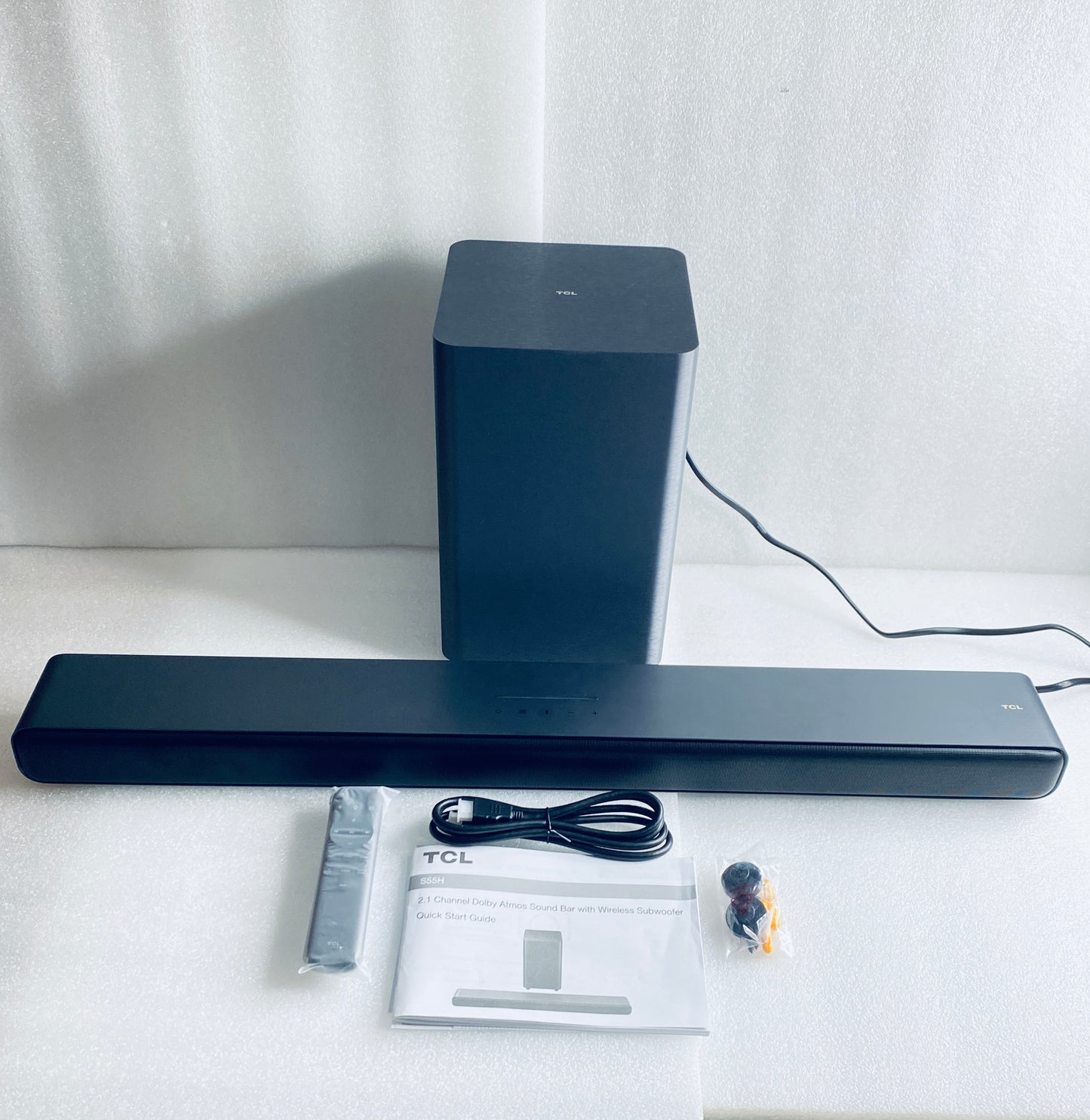 New Other TCL 2.1 Bluetooth Sound Bar With Wireless Subwoofer W/ Remote Control