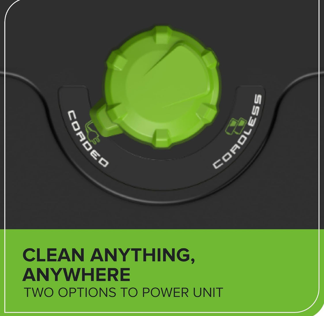 Greenworks 60V 1800PSI Max 1.1 GPM Hybrid 120V/Cordless Electric Pressure Washer