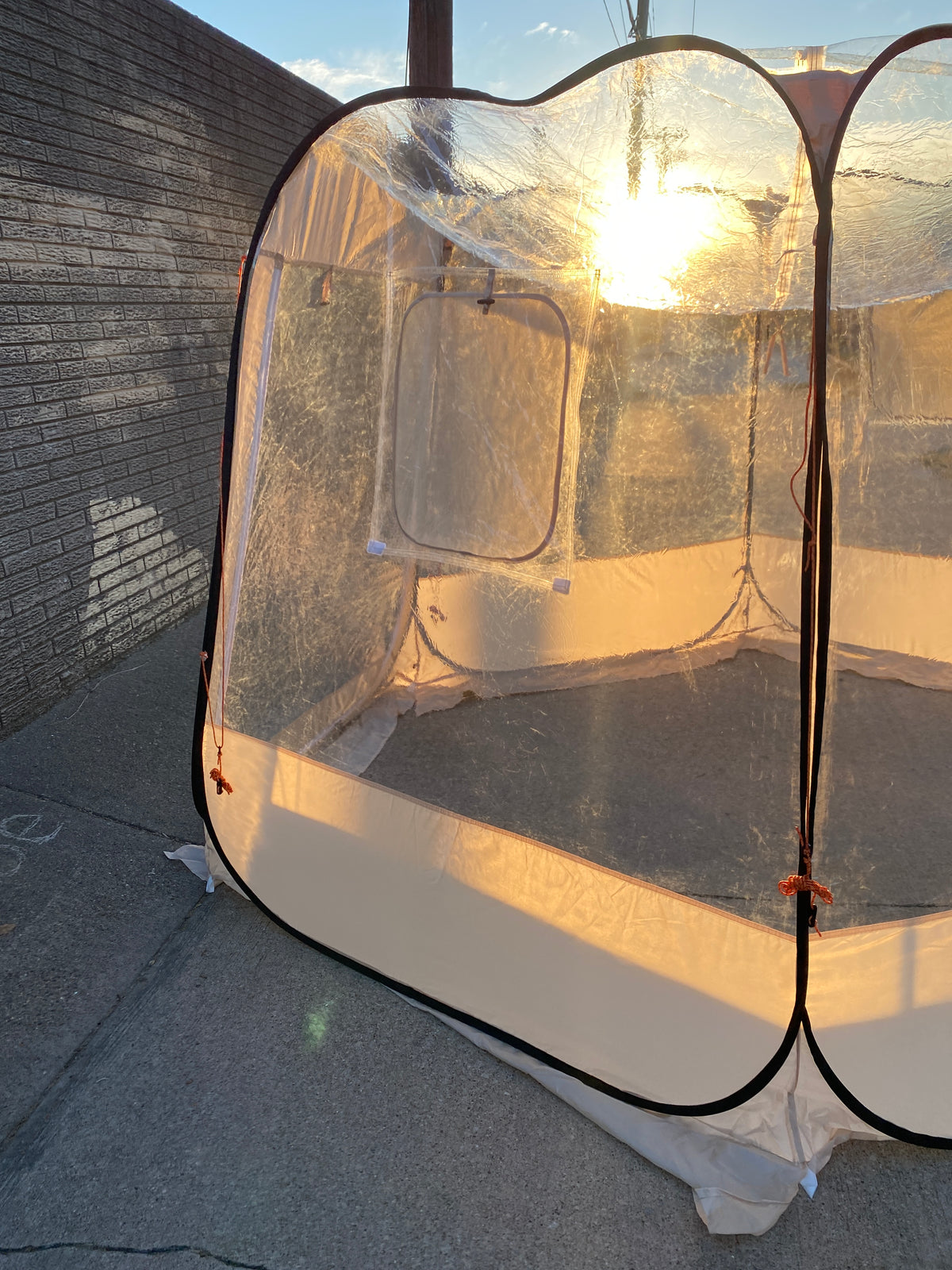 Like New VEVOR 10 x 9.2 ft Pop Up Clear Bubble Tent Waterproof & UV-Resistant