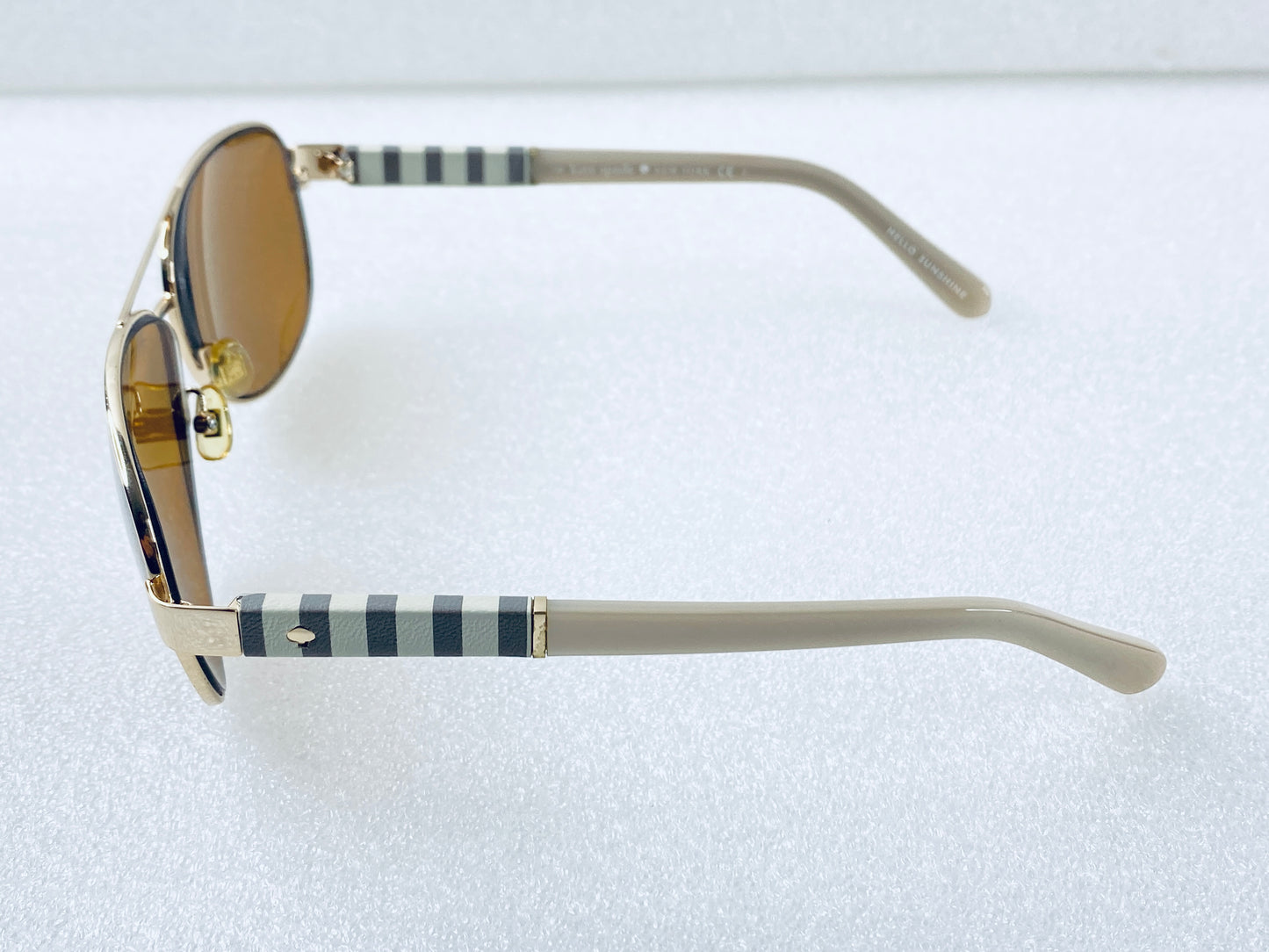 Kate Spade Dalia/S 0W89Y6 Sunglasses 58-12-135 6-4 Brown Lenses, Gold Grey White