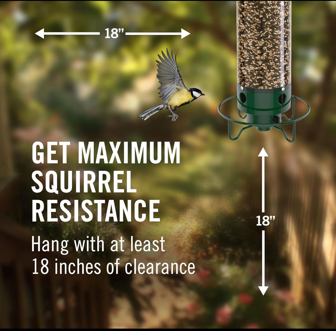New Other Droll Yankees Squirrel Proof Rechargeable 5lb Bird Feeder For Outdoors