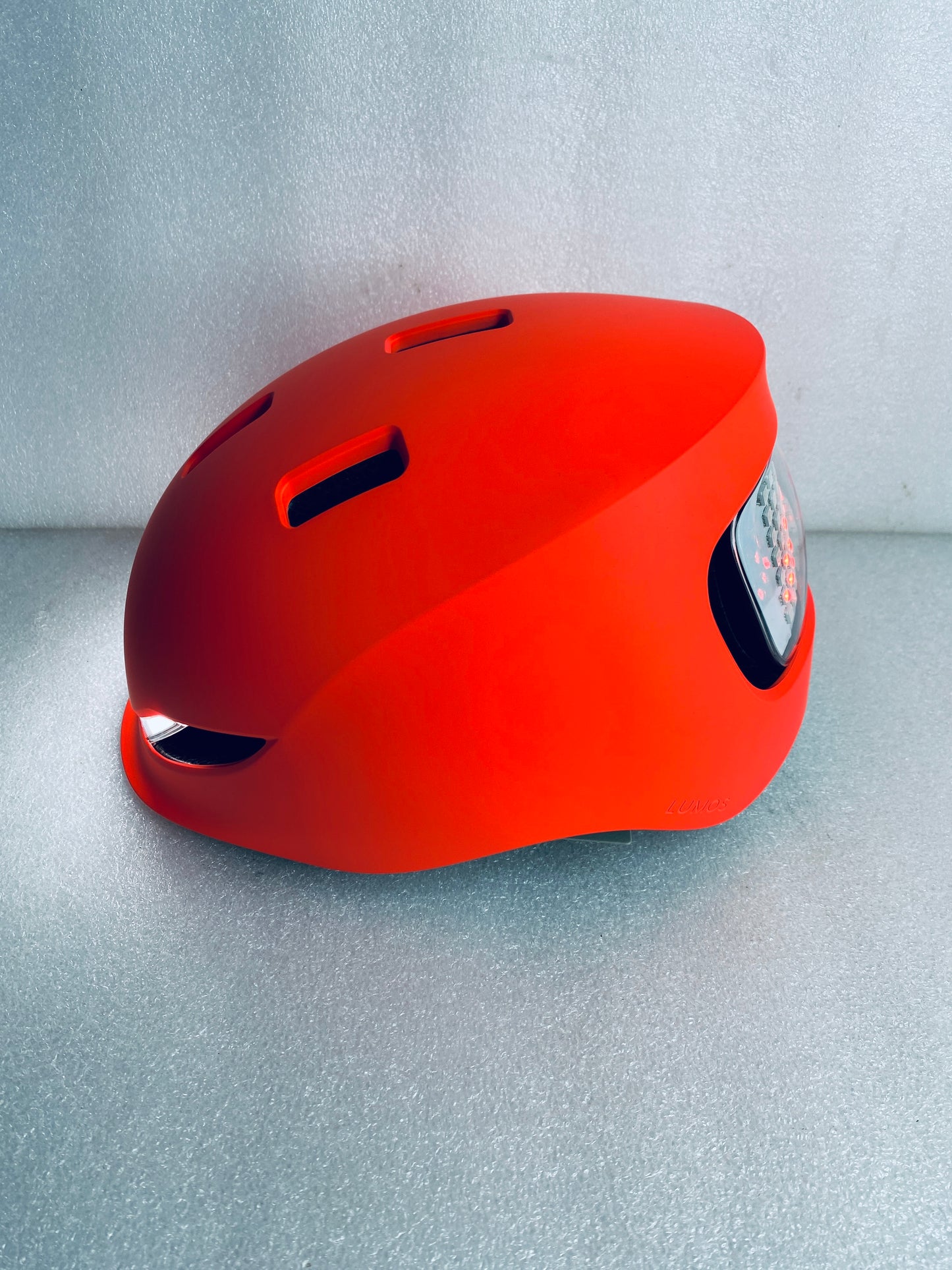 New Other Lumos Matrix Size M/L Bluetooth Fluorescent Red Smart Helmet W/ Remote