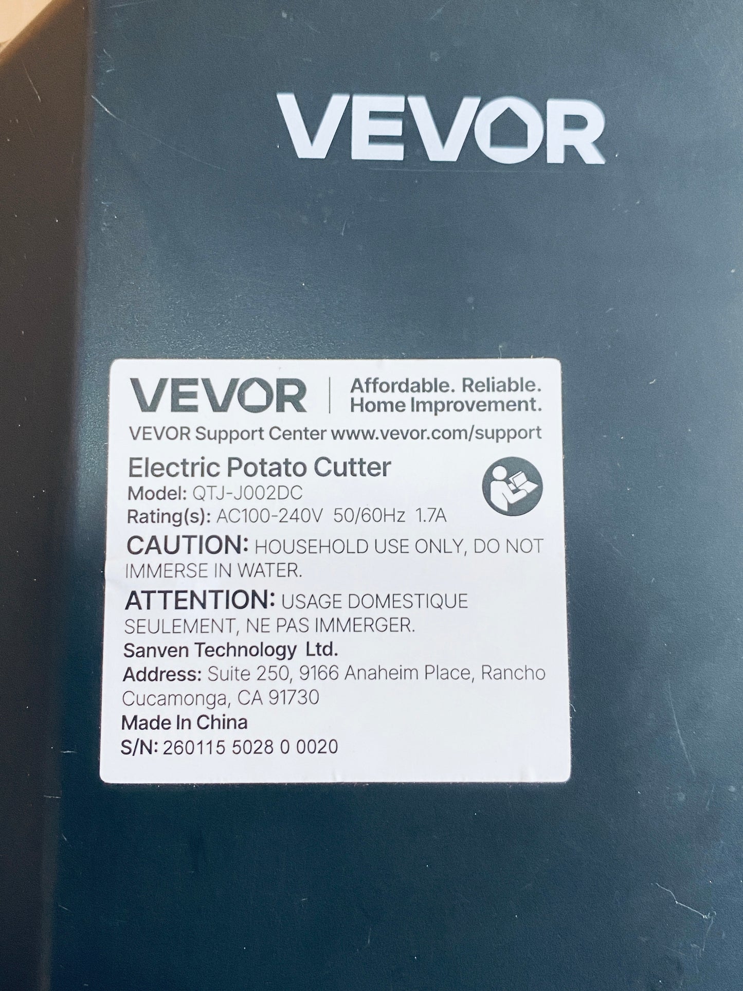 New Other VEVOR Commercial Stainless Steel French Fry, Vegetable & Fruit Cutter