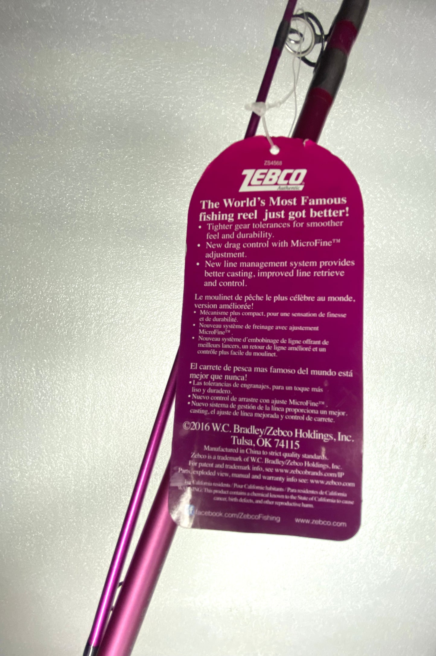 new Other - The New Ladies Zebco 33 Spincast Combo 10lb Cajun Line Pink - (READ)